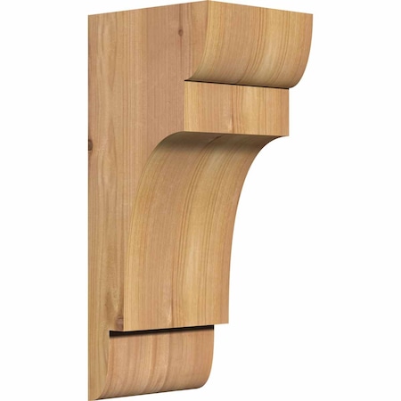 New Brighton Smooth Corbel, Western Red Cedar, 5 1/2"W x 6"D x 14"H